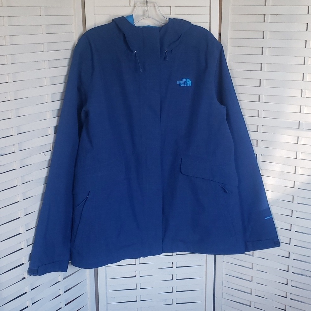 The North Face Dry Vent full zip hoodie blue women's rain/wind jacket si…